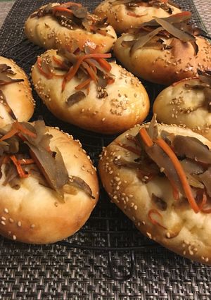 レンジで具作り・きんぴらごぼうパン-レシピのメイン写真