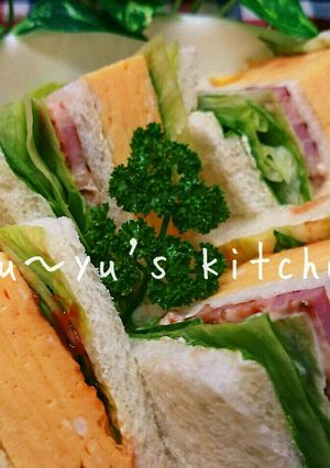 喫茶店風～玉子ボリューム✧サンドイッチ♡-レシピのメイン写真