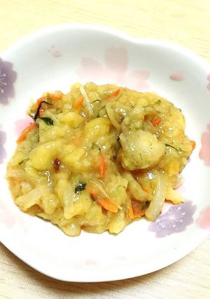 残り物や惣菜で！簡単♡かき揚げの甘煮-レシピのメイン写真