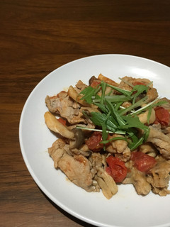 豚肉とキノコとトマトのみそ炒め風-レシピのメイン写真