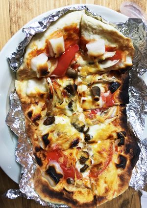 発酵なし！手作りピザ生地を魚焼きグリルで-レシピのメイン写真