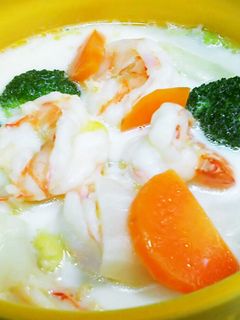 海老の中華風ミルクスープ-レシピのメイン写真
