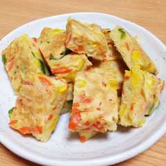 A picture of 【離乳食完了期】野菜たっぷりパンケーキ♡.