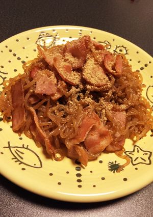 糸こんにゃくとベーコンの甘辛煮-レシピのメイン写真