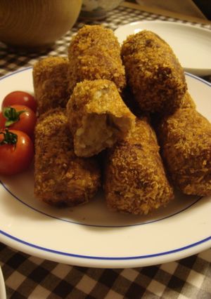 キーマカレーの残りで！カレーコロッケ-レシピのメイン写真