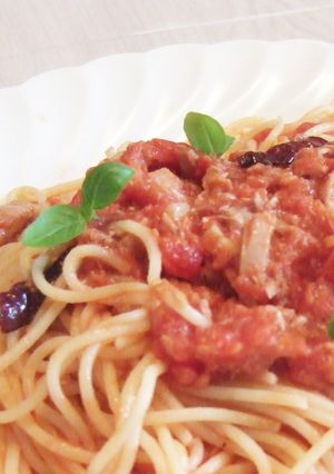ぴりり☆ツナとトマトのペペロンチーノ-レシピのメイン写真
