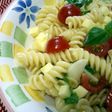 イタリアンカラーの冷製パスタ