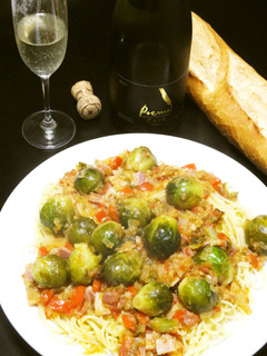 スペイン風芽キャベツの白ワイン煮込み美味-レシピのメイン写真