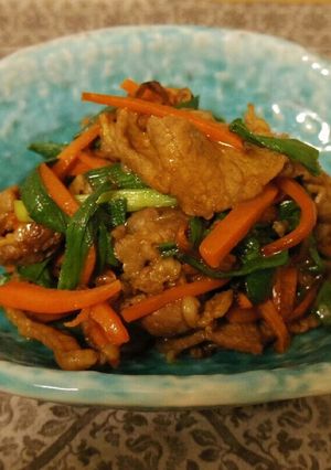 簡単！韓国風牛肉炒め-レシピのメイン写真