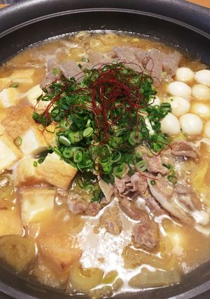 新提案！うどんが旨い濃厚“ねぎ味噌豚鍋”-レシピのメイン写真
