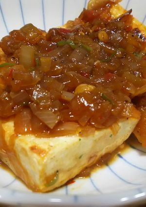 麻婆風♪ピリ辛豆腐ステーキ-レシピのメイン写真