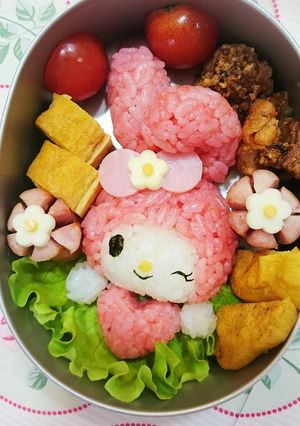 キャラ弁♪マイメロ♪バレンタイン風♪-レシピのメイン写真