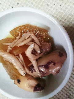 いかと大根としらすの煮物-レシピのメイン写真