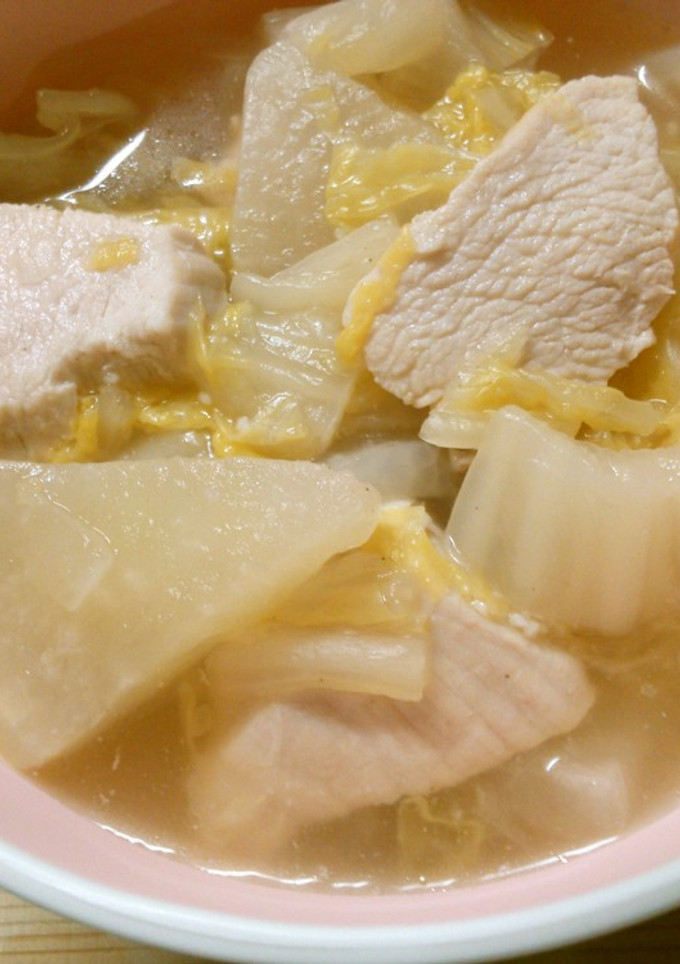 簡単！大根と白菜 鶏むね肉のナンプラー煮-レシピのメイン写真
