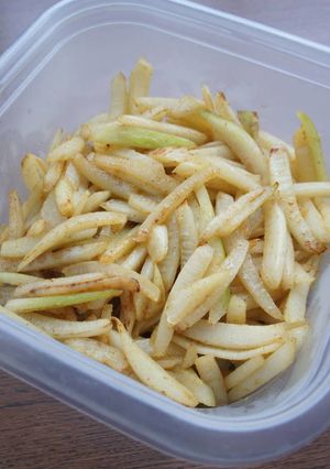 エコ・大根の皮のカレー風味キンピラ-レシピのメイン写真