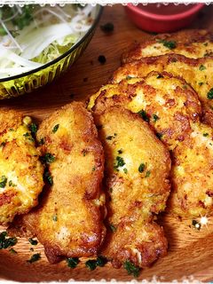 やわらか〜♡鶏胸肉のカレーチーズピカタ-レシピのメイン写真