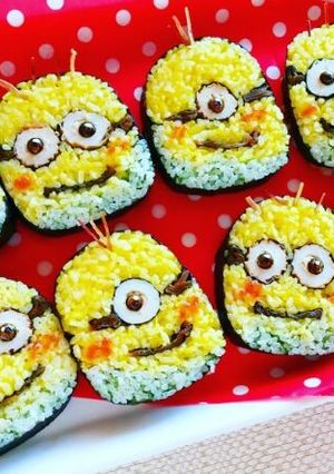 ミニオンズ恵方巻♪ちくわツナマヨ☆節分♪-レシピのメイン写真
