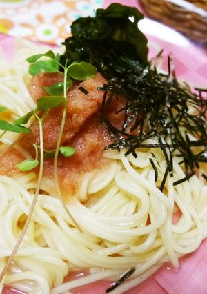 たらこガーリックオリーブオイル漬けパスタ-レシピのメイン写真