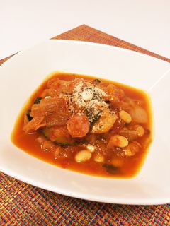 簡単♪ヘルシー♪野菜たっぷりトマト煮込み-レシピのメイン写真