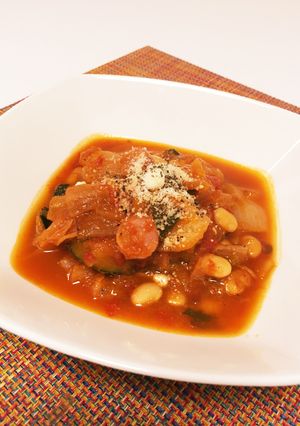 簡単♪ヘルシー♪野菜たっぷりトマト煮込み-レシピのメイン写真