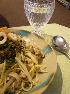 大根ときのこのアヒージョのパスタ-レシピのメイン写真