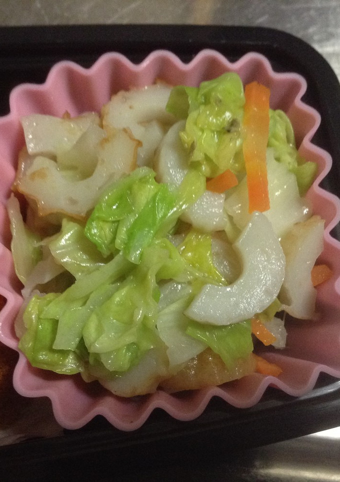 キャベツとちくわの炒め物-レシピのメイン写真