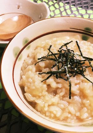 バターとめんつゆだけ♡こっくりお粥♡-レシピのメイン写真
