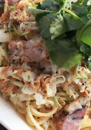 小エビの和風クリームパスタ-レシピのメイン写真