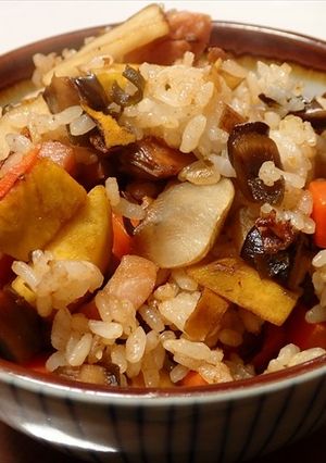 平茸、菊芋など具だくさんの混ぜご飯-レシピのメイン写真