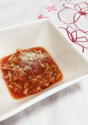 離乳食♡トマトジュースdeパスタ♡-レシピのメイン写真