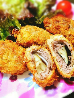 牛肉の茄子チーズ巻きフライ-レシピのメイン写真