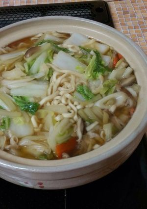 豚肉と白菜の醤油鍋うどん-レシピのメイン写真