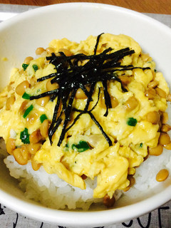 納豆玉子丼!-レシピのメイン写真