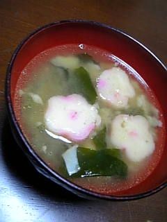 残った天ぷらで♡お味噌汁♦♫⁺♦-レシピのメイン写真