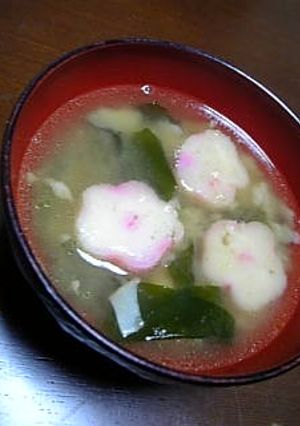 残った天ぷらで♡お味噌汁♦♫⁺♦-レシピのメイン写真
