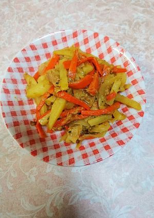 人参☆ジャガイモ☆玉ねぎのツナカレー炒め-レシピのメイン写真