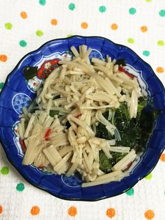 なめたけほうれん草-レシピのメイン写真