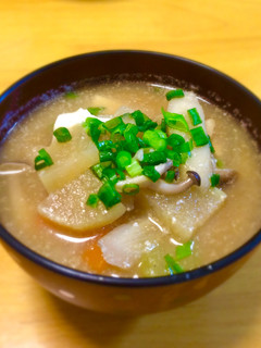 身体が温まる〜♡根菜と豆腐のゴマ味噌汁-レシピのメイン写真