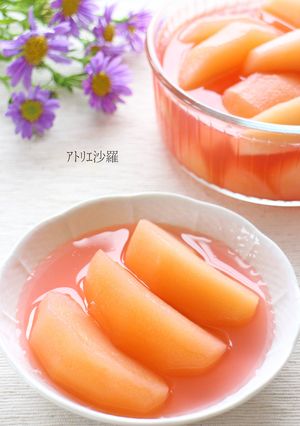 可愛いピンク色✿りんごのコンポート✿-レシピのメイン写真