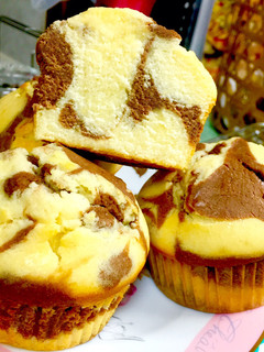 マーブルダブルチョコマフィン-レシピのメイン写真