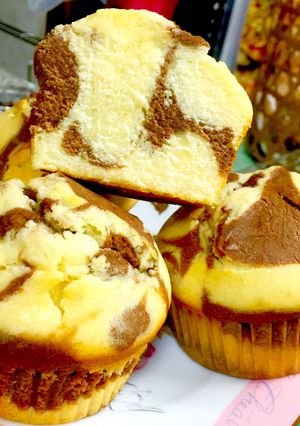 マーブルダブルチョコマフィン-レシピのメイン写真