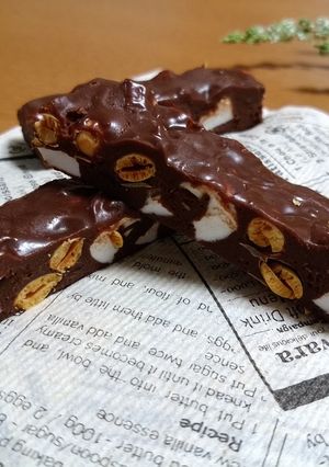 炒り大豆(節分豆)で簡単ソフトチョコバー-レシピのメイン写真