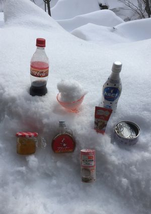 お風呂で天然雪カキ氷-レシピのメイン写真