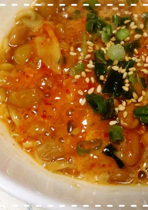 簡単＊納豆・なめこ・キムチで腸活レシピ♪-レシピのメイン写真
