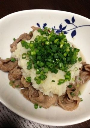 牛肉のバター炒め大根おろしがけ◡̈-レシピのメイン写真