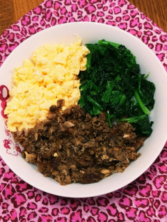 節約!水煮サバ缶で簡単三色丼♥-レシピのメイン写真