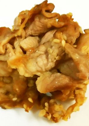 お弁当に!豚こまのごまミルク風味-レシピのメイン写真
