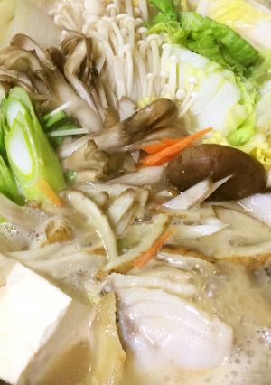 味噌えごま油の鱈鍋 (^O^)-レシピのメイン写真