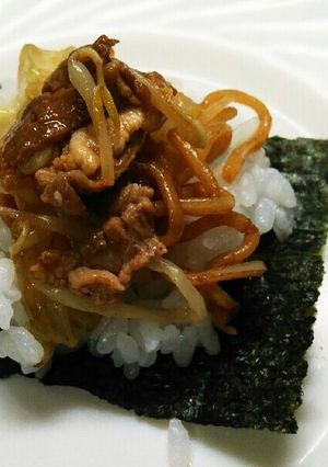 焼きそば手巻き♡-レシピのメイン写真