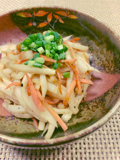 クセになる!大根とにんじんのたぬきんぴら-レシピのメイン写真